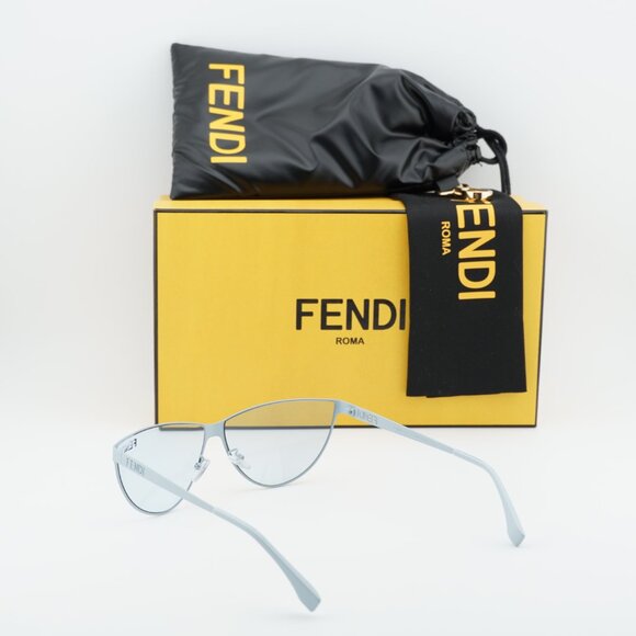 Fendi FE40138U 85V Cat Eye Sunglasses - Light Blue main image 4